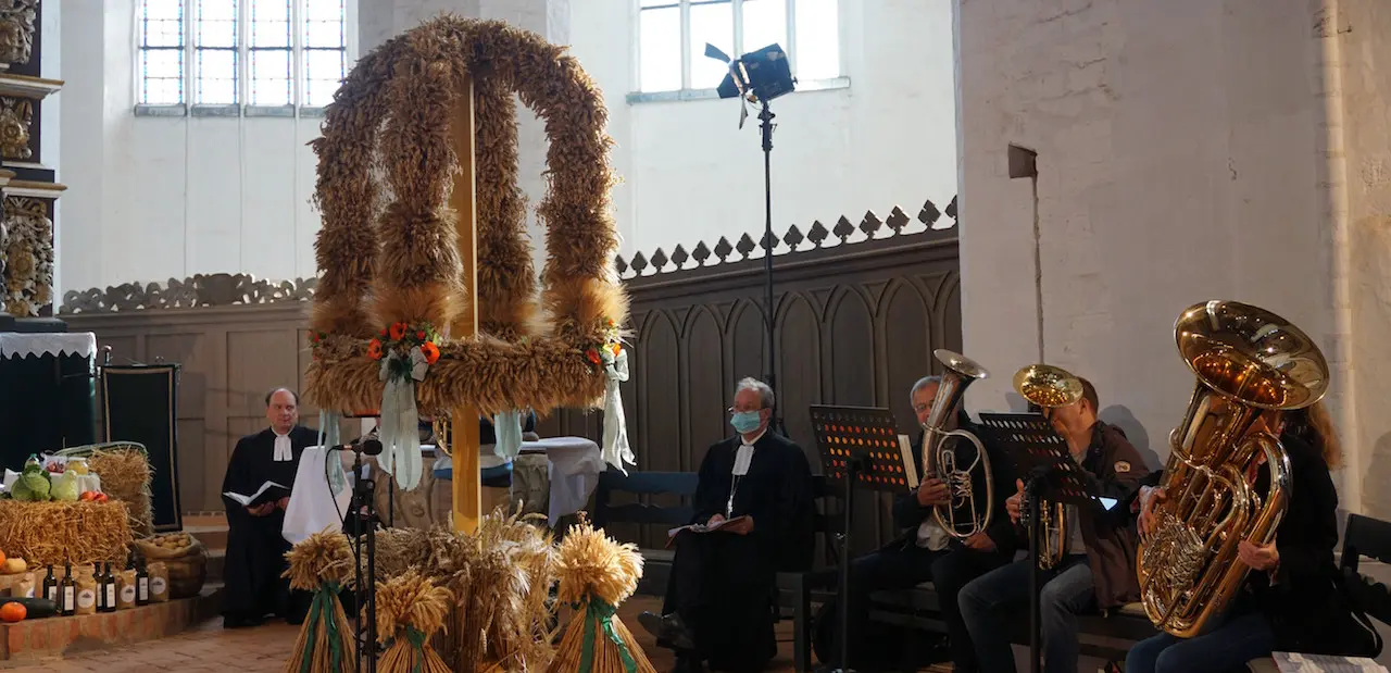 Beim Erntedankgottesdienst am 4. Oktober in Jüterbog. Fotos: Andrea Fichtmüller