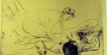Max Liebermann, Samson und Delila, Radierung 1906