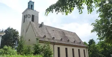 Die Siedlungskirche in Kirchmöser West, Stadt Brandenburg. Foto: Hans Tödtmann
