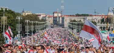 Protest in Minsk am 30. August 2020. Foto: Wikimedia