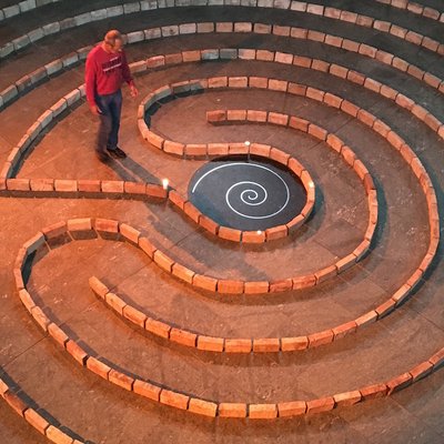 Das Labyrinth in der Heilig-Kreuz-Kirche. Foto: Barbara von Bremen