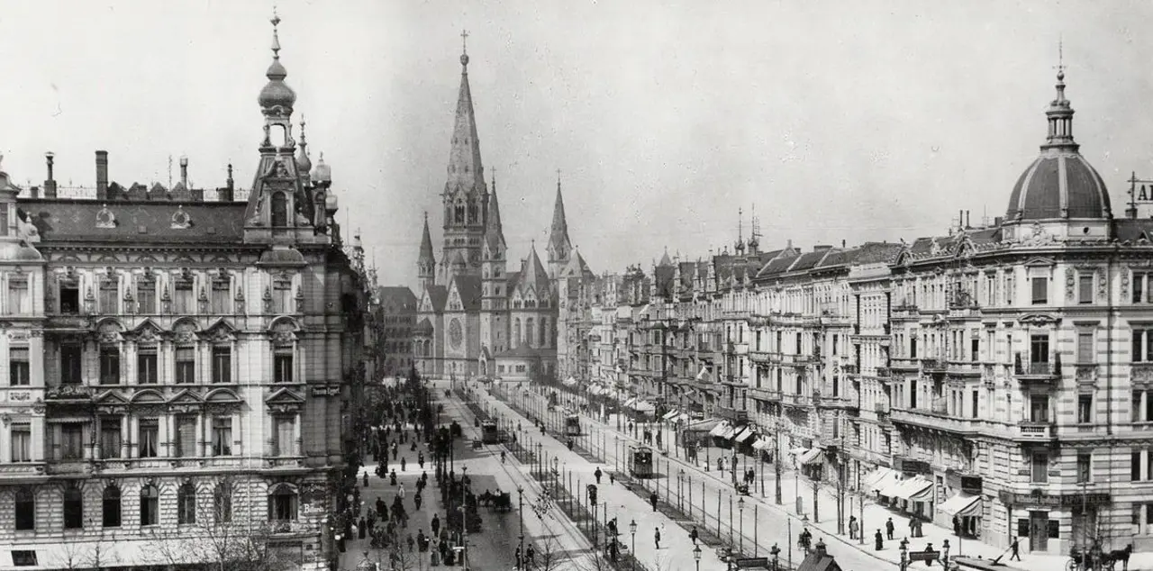 Die Kaiser-Wilhelm-Gedächtniskirche bei ihrer Gründung. Foto: Gedächtniskirche Berlin